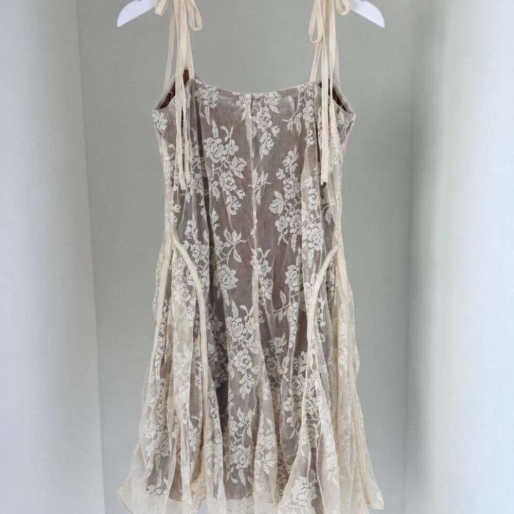 Cider Women's Cream and Tan Dress - Picture 2 of 2
